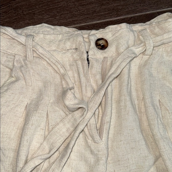 Lulus Trend Alert Beige Belted High-waisted Wide-leg Pants - Size XS - Picture 6 of 7